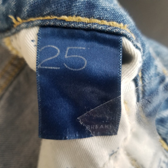 Anthropologie Pilcro The Breaker Barrel Leg Jeans Womens Size 25 - Picture 3 of 13